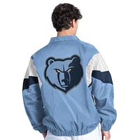 Veste zippée bleue claire Starter pour homme Memphis Grizzlies Yard Line