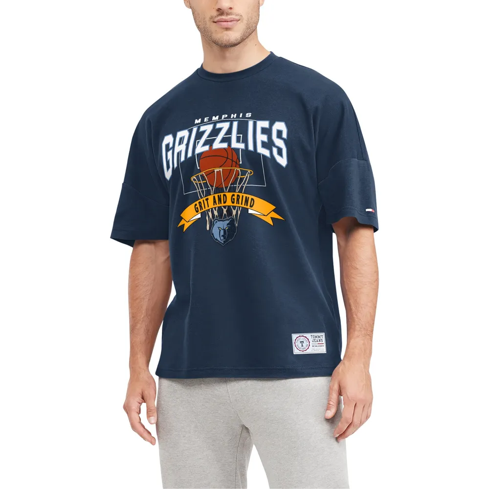 T-shirt Tommy Jeans pour homme bleu marine Memphis Grizzlies Tim Backboard