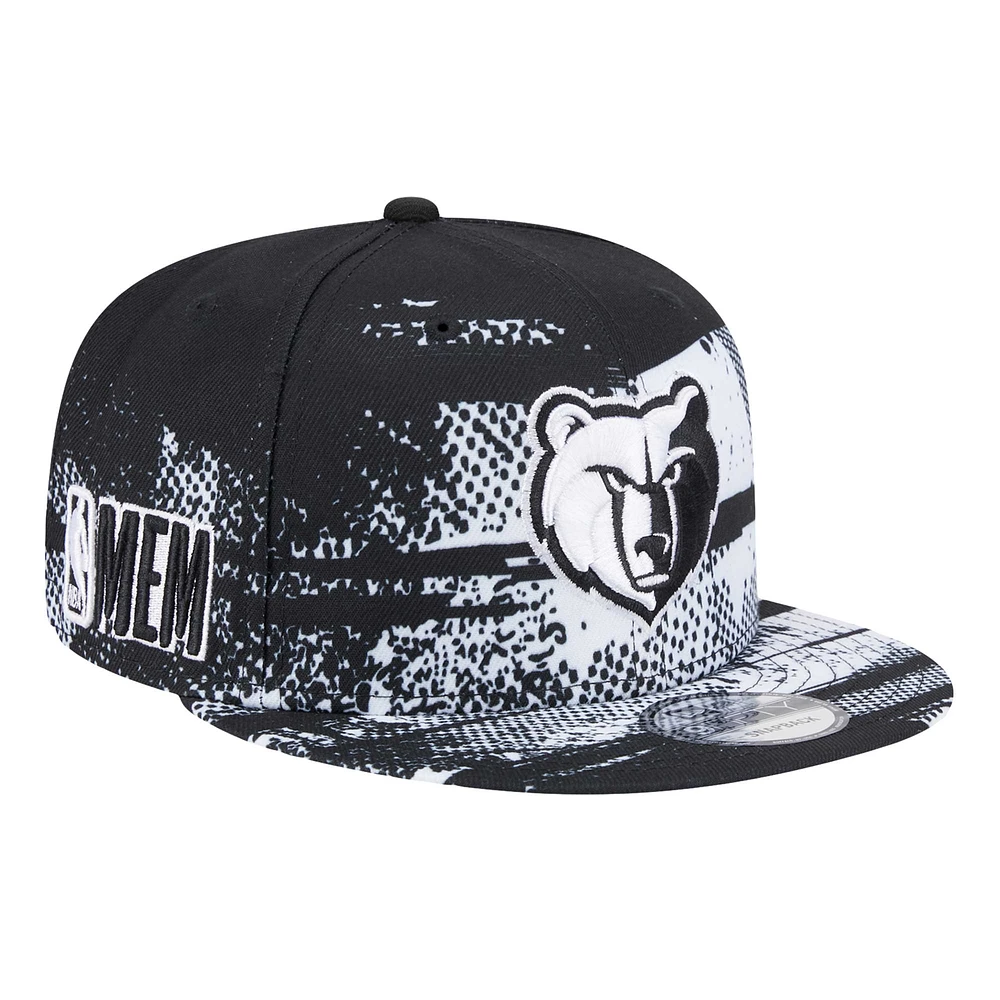 Casquette à visière noire New Era Memphis Grizzlies Tip-Off 9FIFTY Snapback