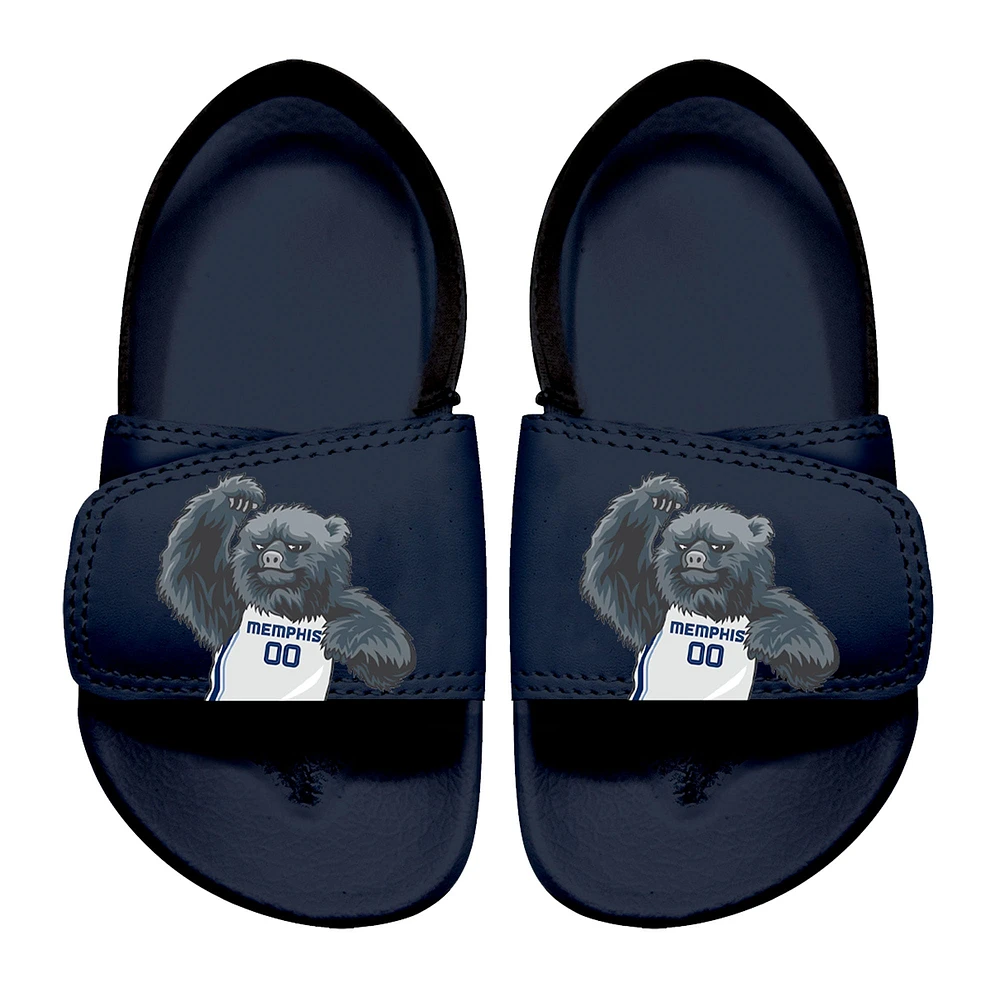 Sandales à glissière ISlide bleu marine Memphis Grizzlies pour tout-petit