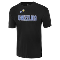 Unisex FISLL  Black Memphis Grizzlies Oversize Logo T-Shirt