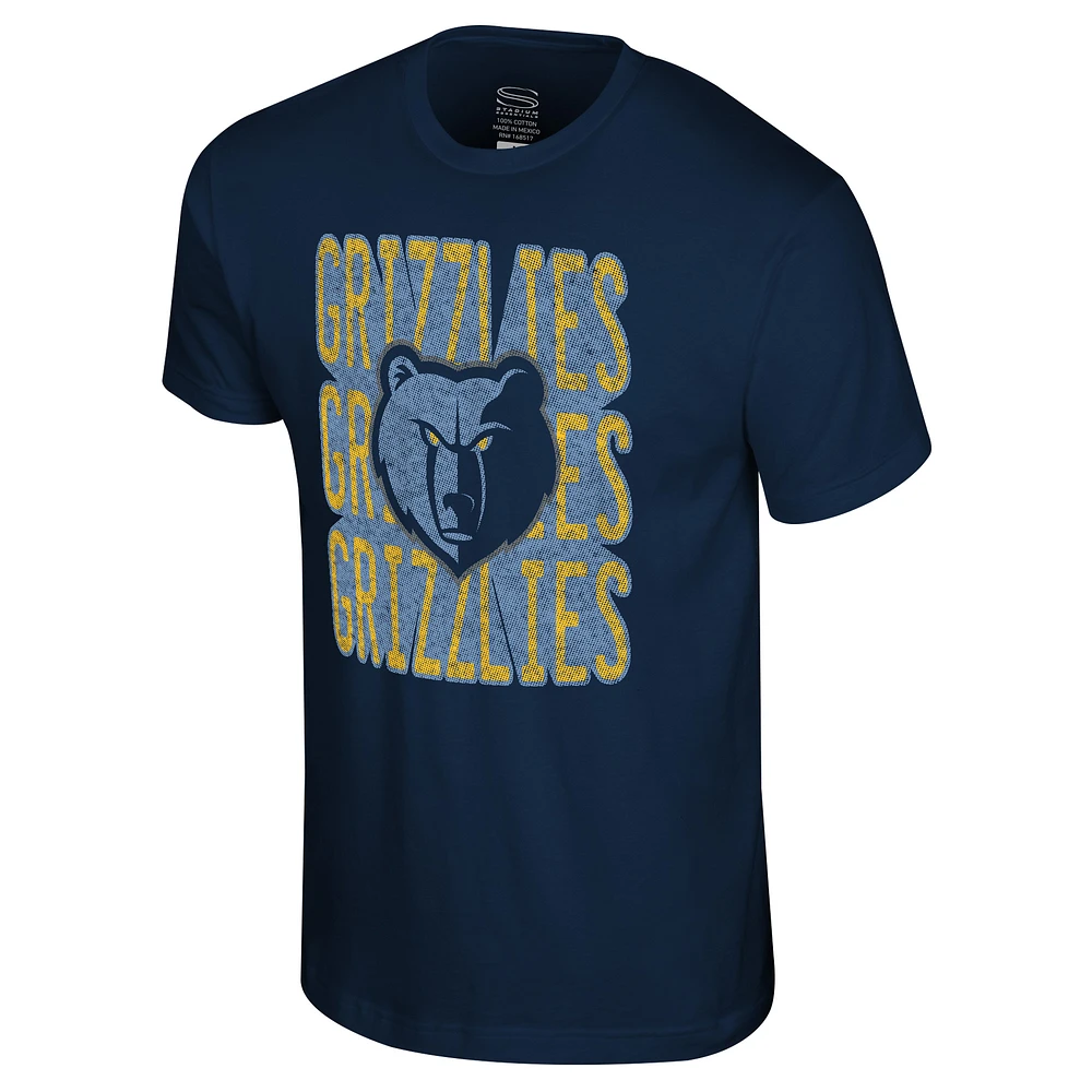 Unisex Stadium Essentials  Navy Memphis Grizzlies Step Up T-Shirt