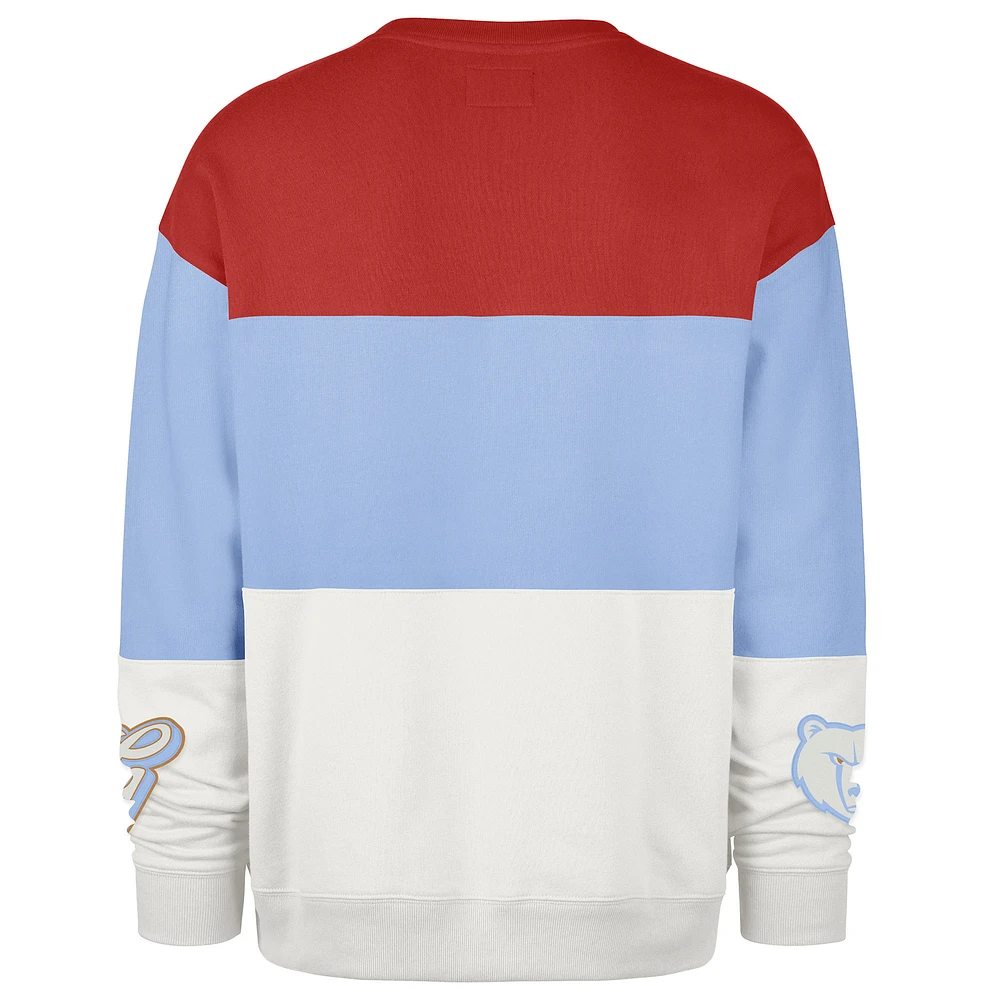 Unisex '47 Light Blue Memphis Grizzlies 2024/25 City Edition On Five Maximalist Pullover Sweatshirt