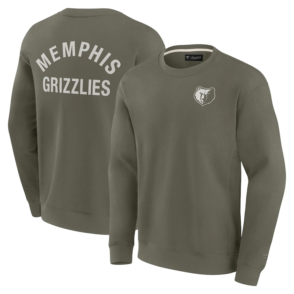 Sweat-shirt unisexe Fanatics Olive Memphis Grizzlies Elements en polaire ultra douce