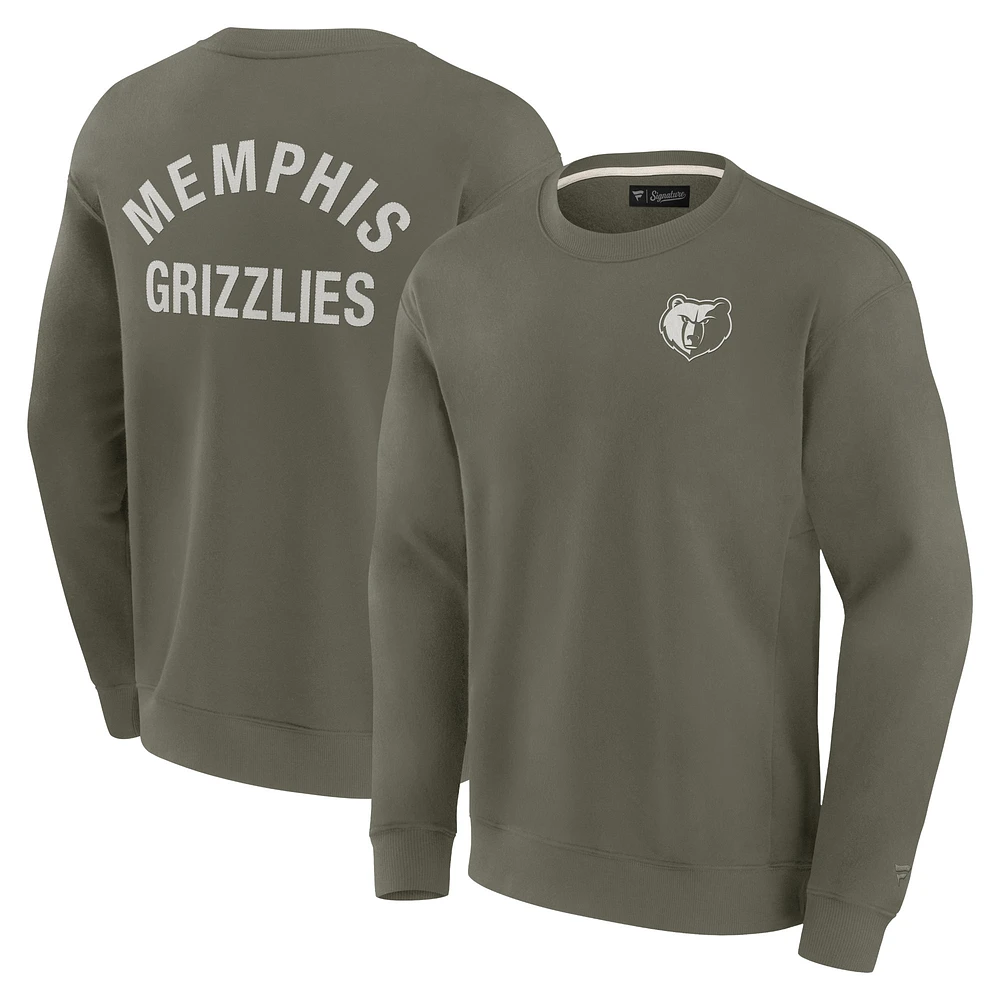 Sweat-shirt unisexe fanatiques olive Memphis Grizzlies super doux