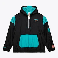 Unisex Mitchell & Ness  Black Memphis Grizzlies Hardwood Classics Team OG 3.0 Anorak Half-Zip Windbreaker Jacket