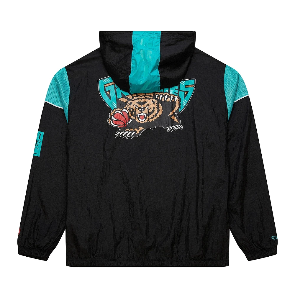 Unisex Mitchell & Ness  Black Memphis Grizzlies Hardwood Classics Team OG 3.0 Anorak Half-Zip Windbreaker Jacket