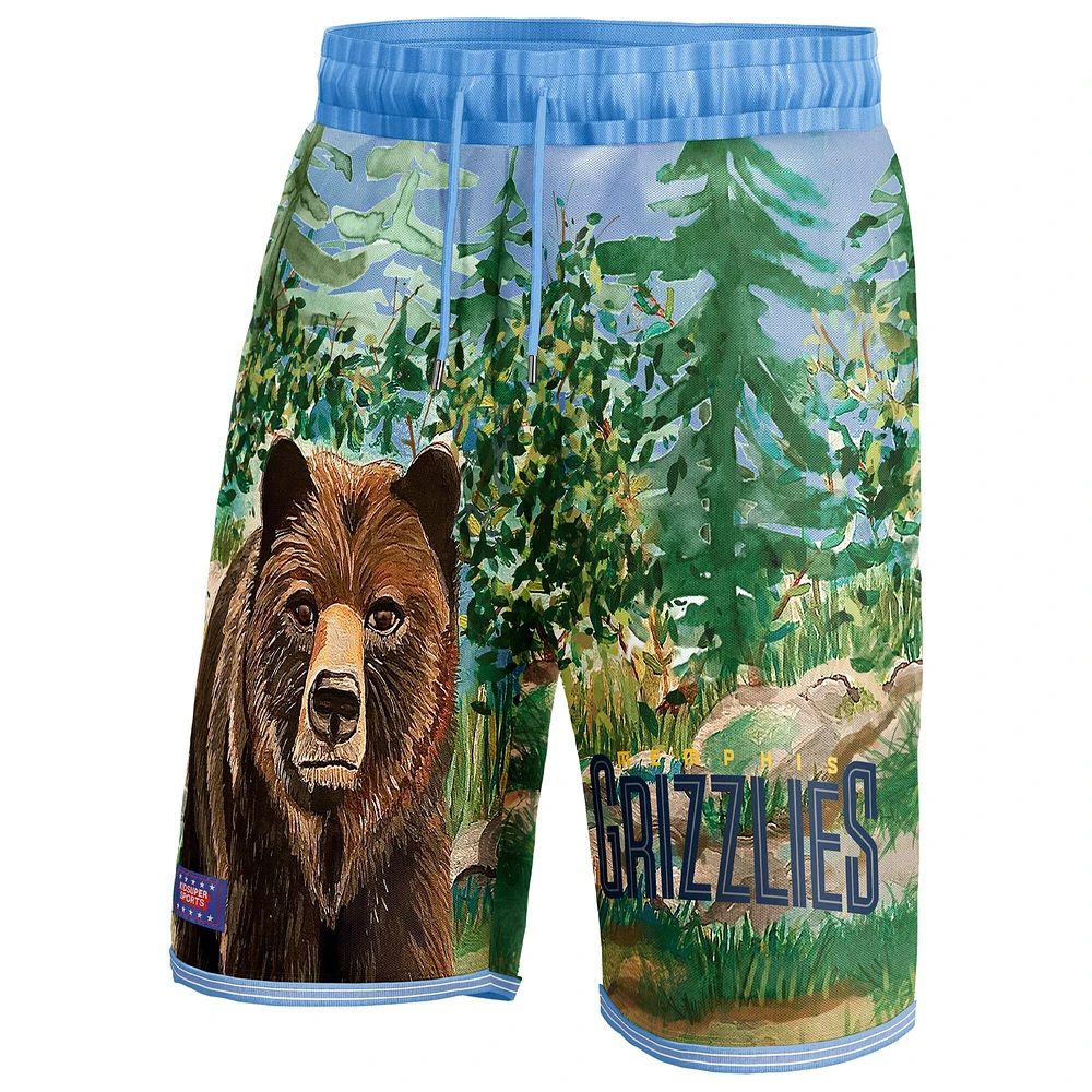 Unisex NBA & KidSuper Studios by Fanatics Blue Memphis Grizzlies Hometown Shorts