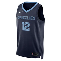 Maillot unisexe Nike Ja Morant bleu marine Memphis Grizzlies Swingman - Icon Edition