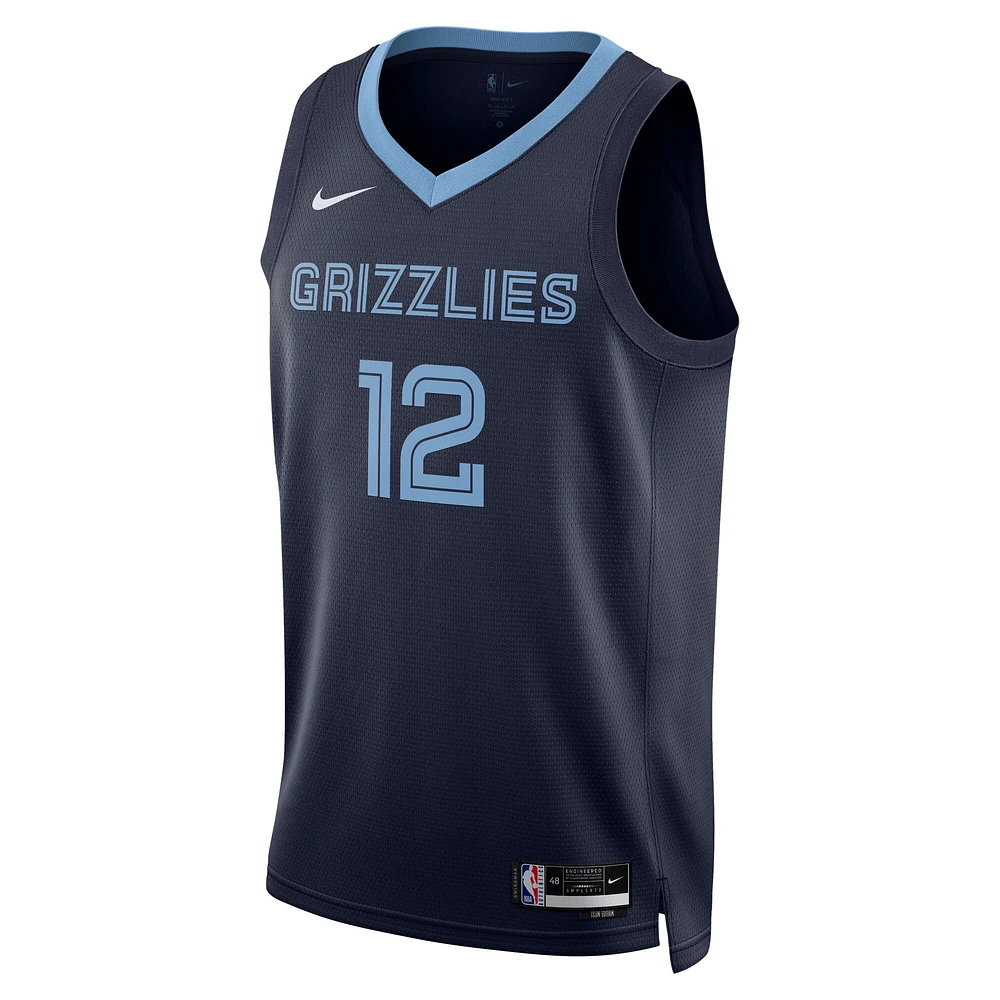 Unisexe Nike Ja Morant Navy Memphis Grizzlies Swingman Player Jersey - Icon Edition