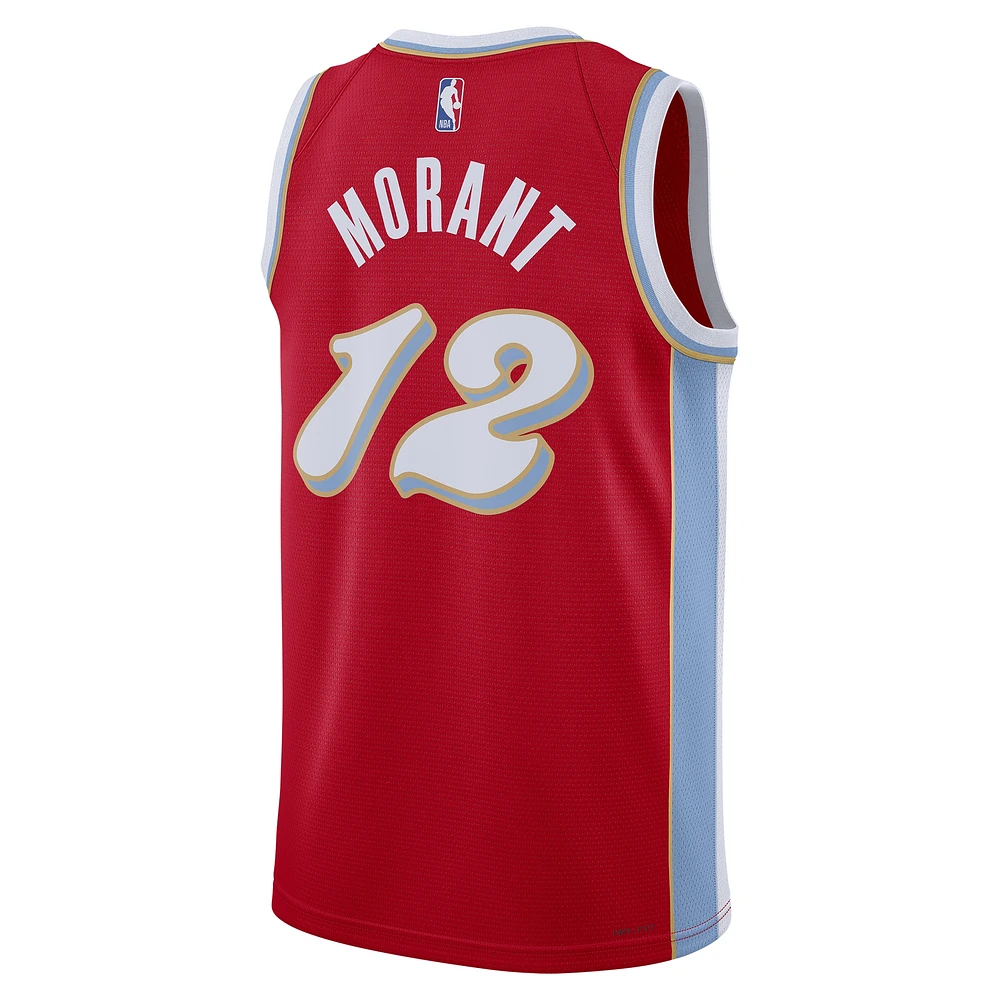 Maillot de joueur Nike Ja Morant rouge Memphis Grizzlies 2024/25 Swingman - Édition City