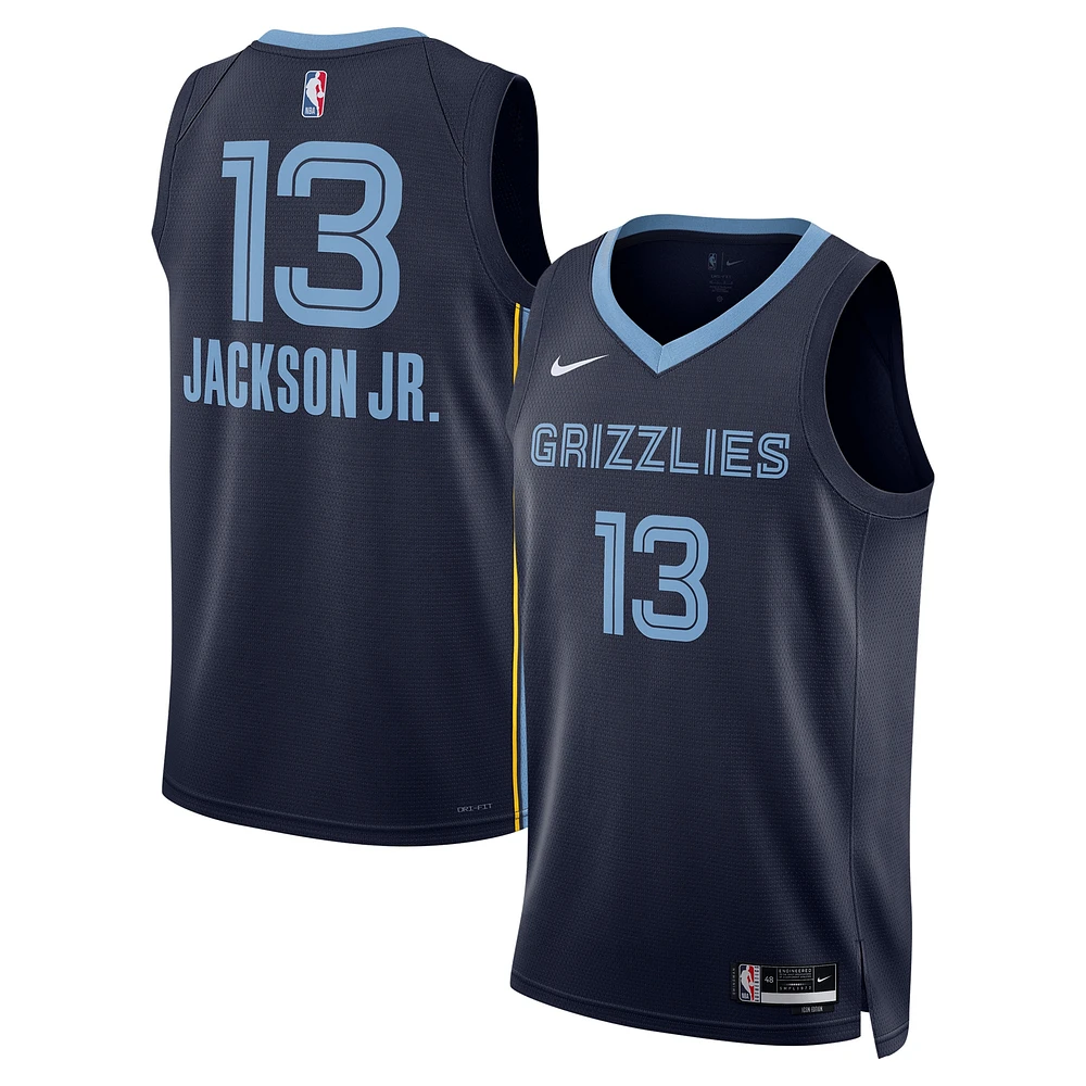 Maillot Nike unisexe Jaren Jackson Jr. Navy Memphis Grizzlies Swingman - Édition Icon