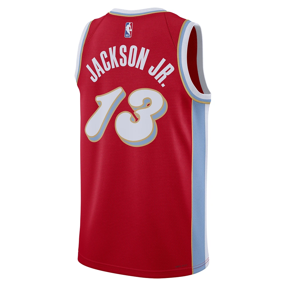 Maillot de joueur unisexe Nike Jaren Jackson Jr. Rouge Memphis Grizzlies 2024/25 Swingman - Édition City