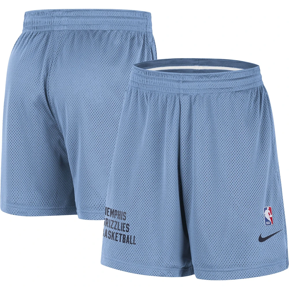 Short d'entraînement Nike Memphis Grizzlies Warm Up Performance bleu clair unisexe