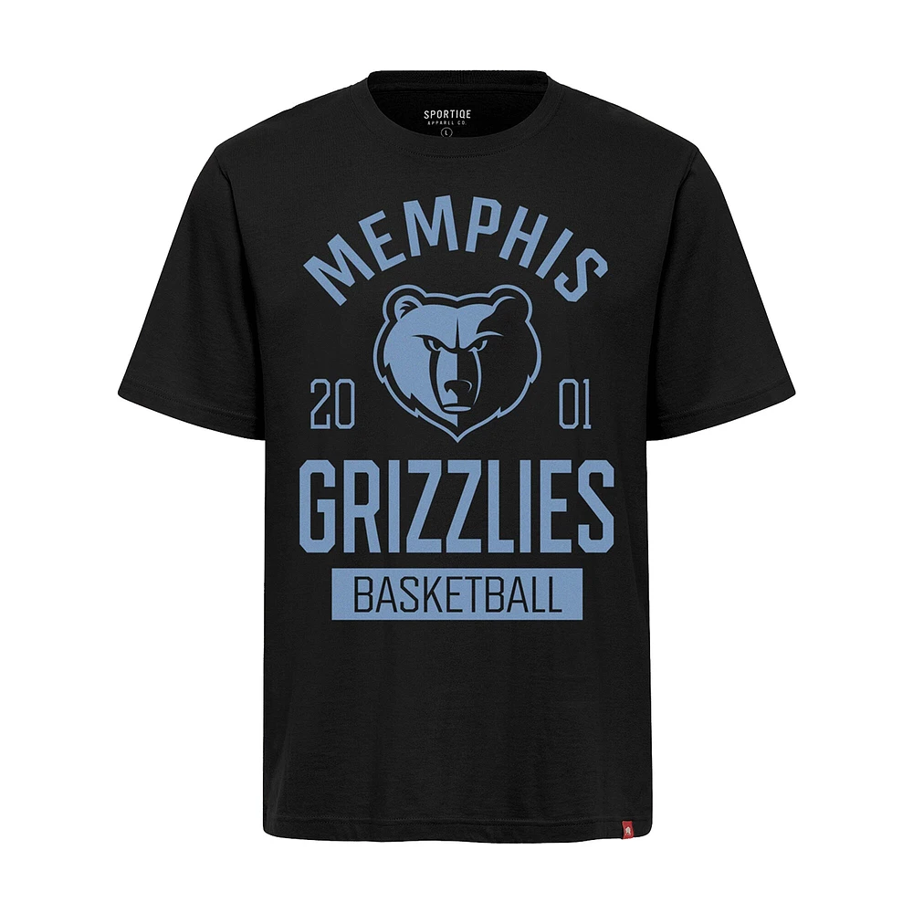 T-shirt unisexe Sportiqe noir premium Memphis Grizzlies Duke