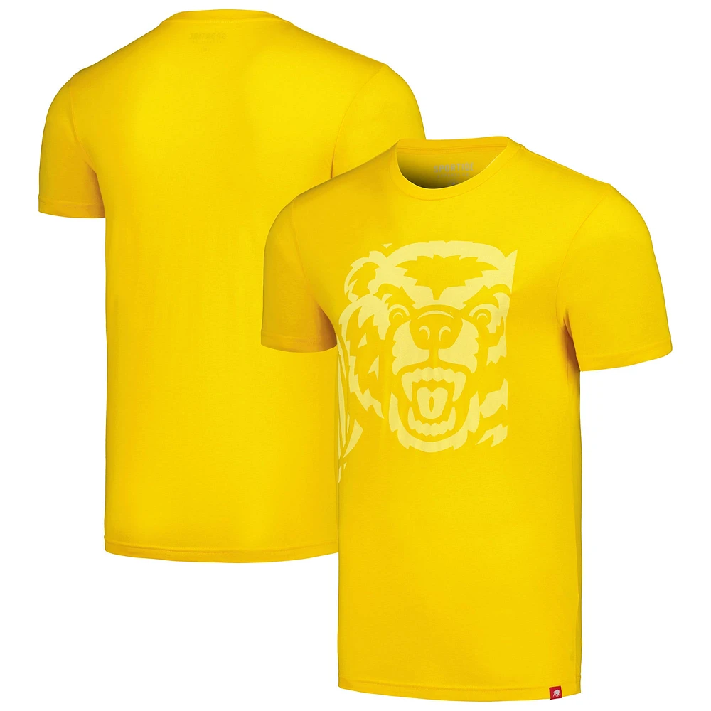 T-shirt unisexe Sportiqe Gold Memphis Grizzlies Bear Baller Tri-Blend confortable