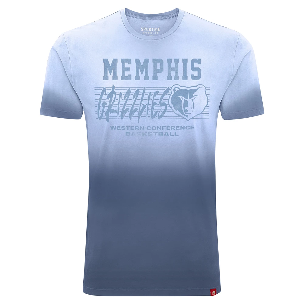 T-shirt unisexe Sportiqe bleu marine Memphis Grizzlies Bingham Sun-Fade