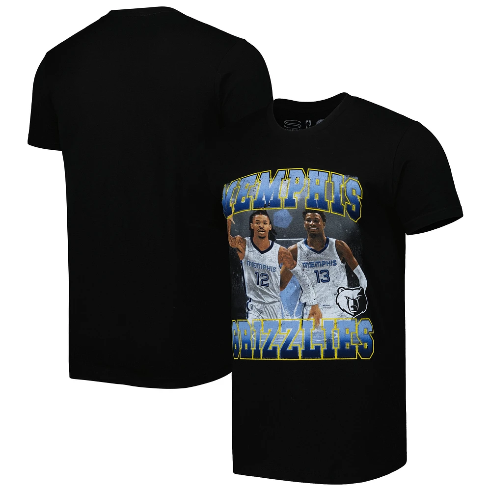 Stadium Essentials Unisex Stadium Essentials Ja Morant & Jaren Jackson Black Grizzlies Player Duo T-Shirt | Coquitlam Centre