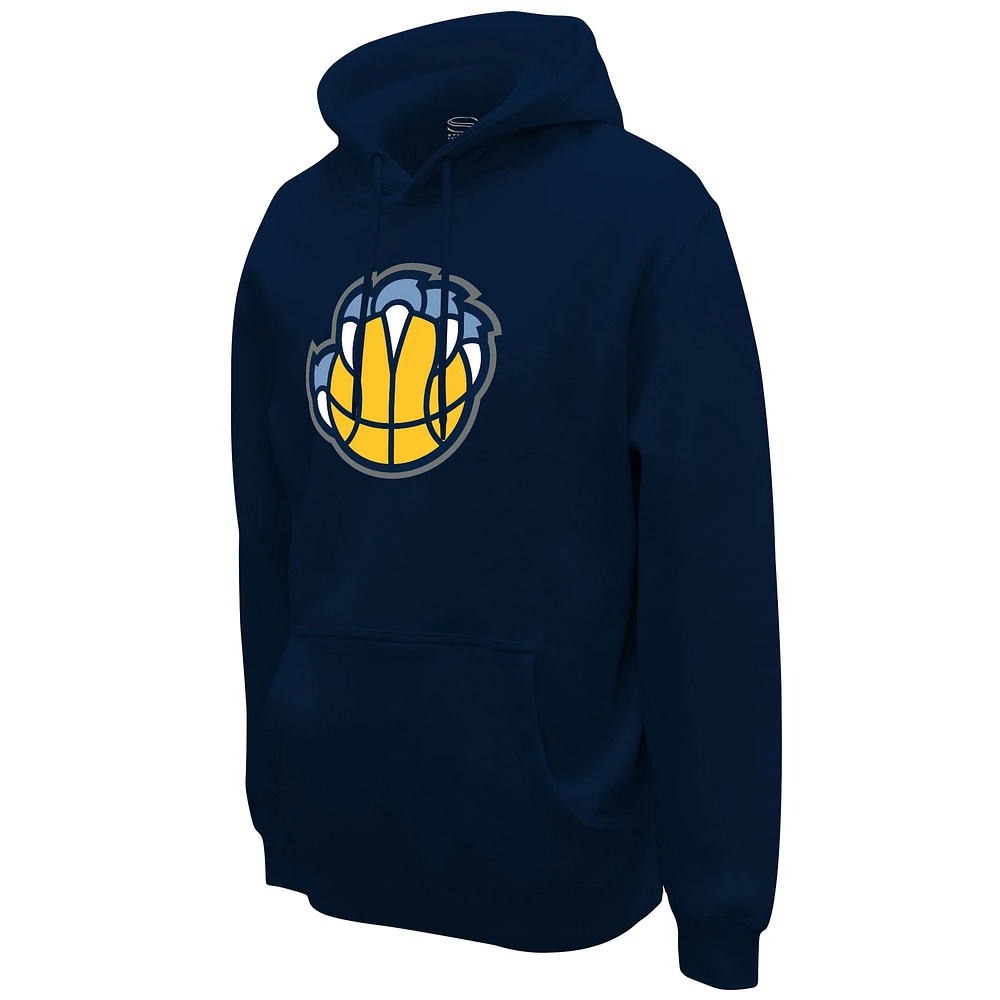 Unisex Stadium Essentials  Navy Memphis Grizzlies Primary Logo Pullover Hoodie