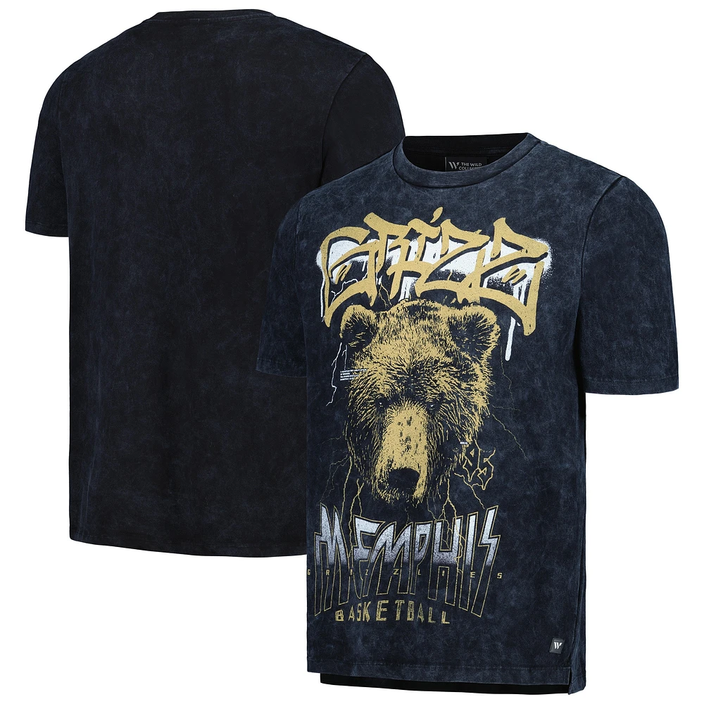 Unisex The Wild Collective  Black Memphis Grizzlies Tour Band T-Shirt