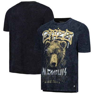 T-shirt unisexe The Wild Collective Memphis Grizzlies Tour Band, noir