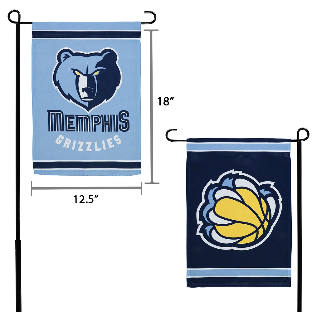 WinCraft Memphis Grizzlies 12" x 18" Double-Sided Garden Flag