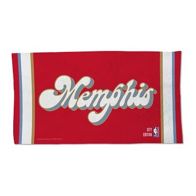 Serviette de plage simple face WinCraft Memphis Grizzlies 2024/25 City Edition On Court 22'' x 42''