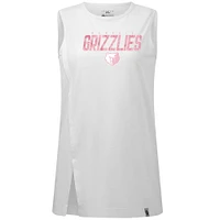 Women's Levelwear  White Memphis Grizzlies Mother's Day Influx Floral Tank Top