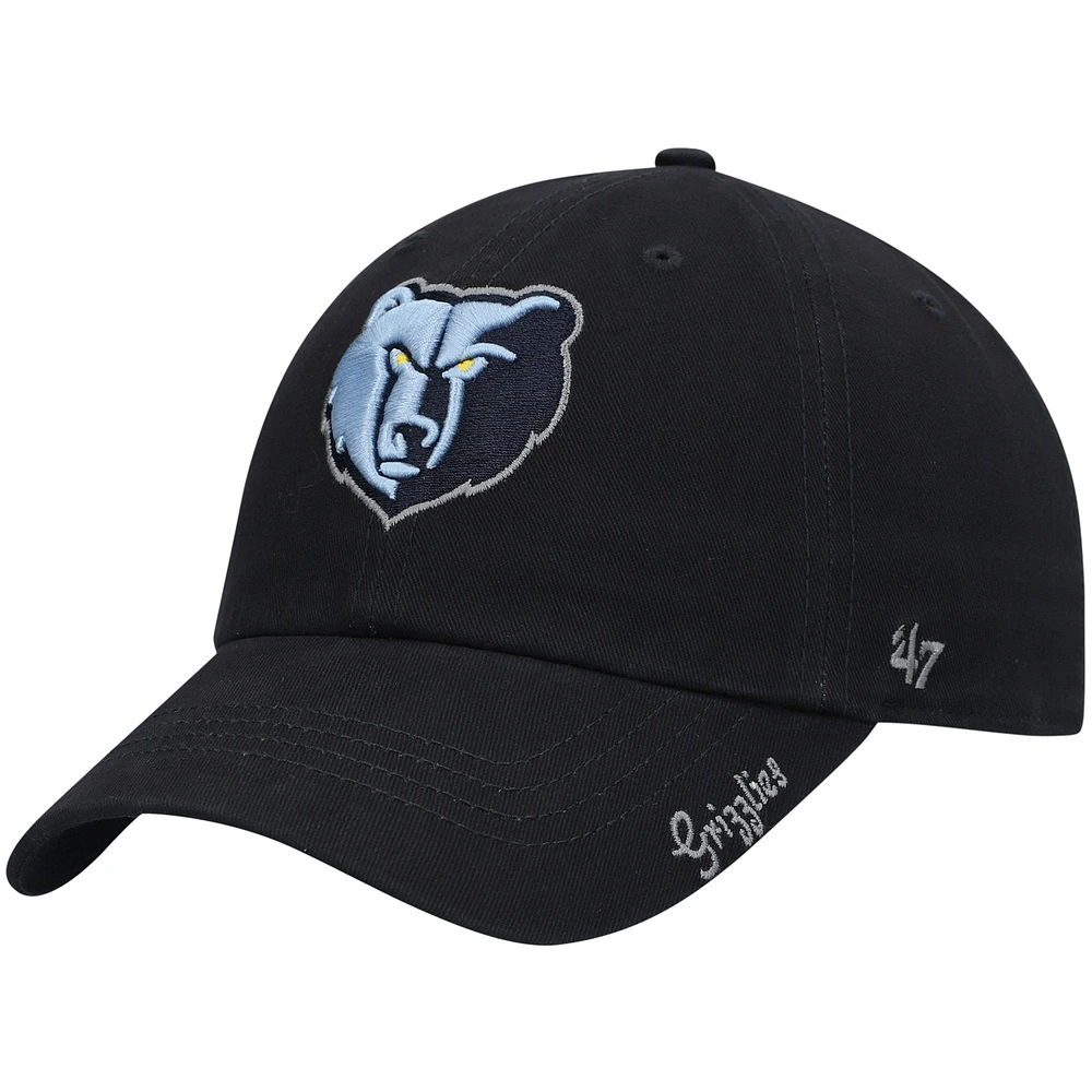 Casquette ajustable avec logo Clean Up Miata Memphis Grizzlies '47 bleu marine pour femmes