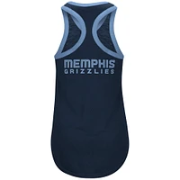 Women's G-III 4Her by Carl Banks Navy Memphis Grizzlies Showdown Scoop-Neck Racerback Tank Top