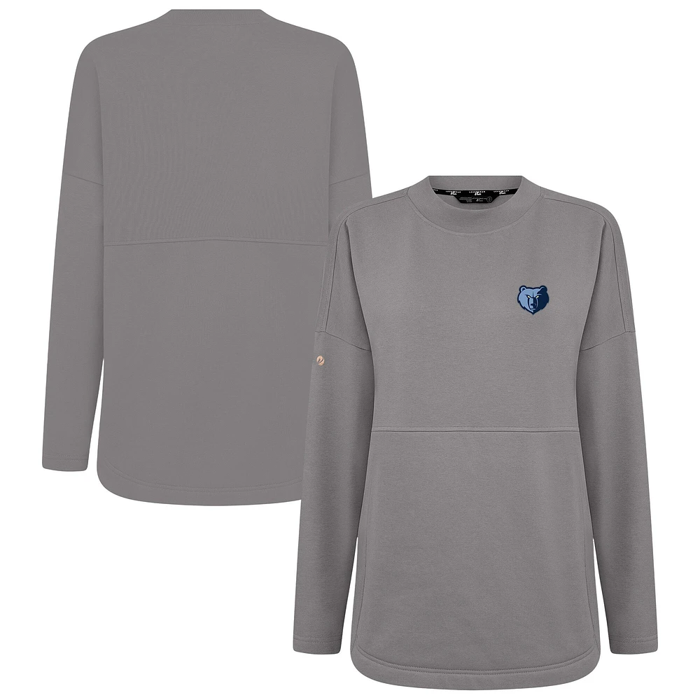 Sweat-shirt gris Beaudry pour femme de Levelwear, motif Memphis Grizzlies