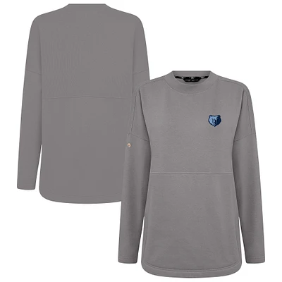Sweat-shirt gris Beaudry pour femme de Levelwear, motif Memphis Grizzlies