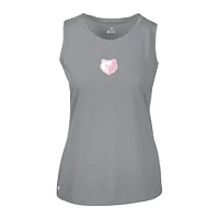 Women's Levelwear  Gray Memphis Grizzlies Mother's Day Macy Core Logo Tank Top