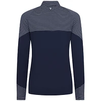 Haut à glissière quart de tour bleu marine rayures classiques Memphis Grizzlies pour femme Levelwear