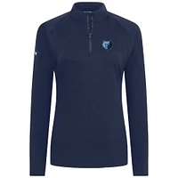Women's Levelwear Navy Memphis Grizzlies Flex Insignia 2.0 Quarter-Zip Top