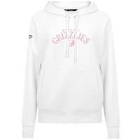 Women's Levelwear  White Memphis Grizzlies Mother's Day Adorn Arched Pullover Hoodie