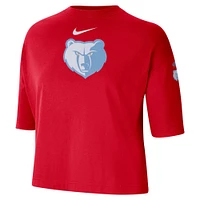 Women's Nike Red Memphis Grizzlies 2024/25 City Edition Courtside Boxy T-Shirt