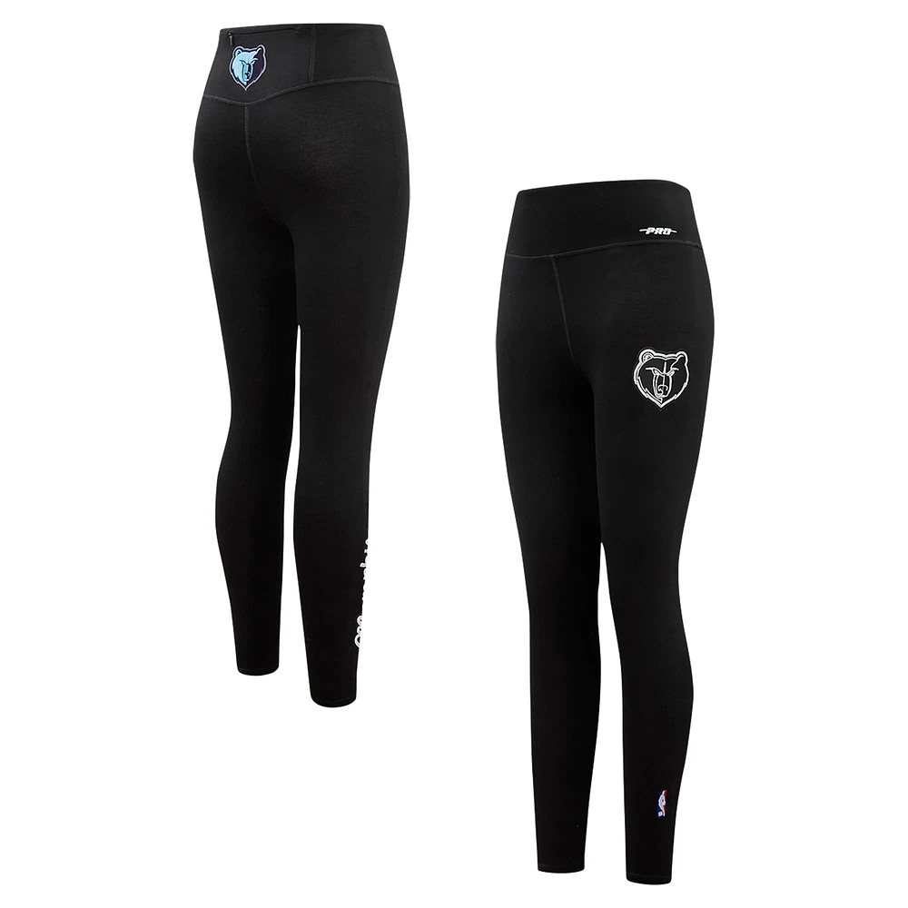 Women's Pro Standard Black Memphis Grizzlies Paint the City Tri-Blend Jersey Leggings