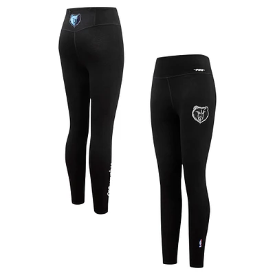 Women's Pro Standard Black Memphis Grizzlies Paint the City Tri-Blend Jersey Leggings
