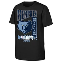 T-shirt noir pour jeunes Memphis Grizzlies, éliminatoires NBA 2025