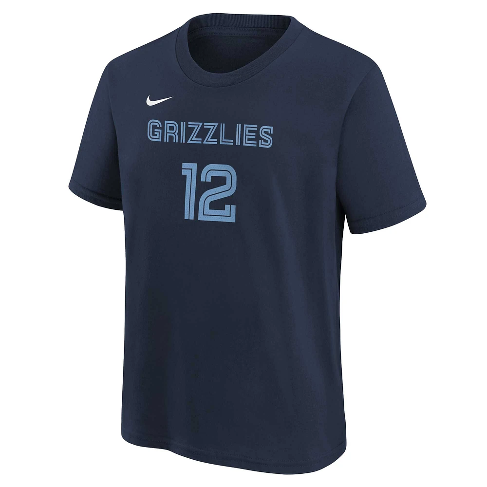 T-shirt avec nom et numéro d'icône des Memphis Grizzlies Ja Morant pour jeunes