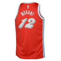 Maillot de joueur Nike Ja Morant rouge Memphis Grizzlies 2024/25 Swingman pour jeune - Édition City