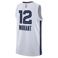 Youth Nike Ja Morant White Memphis Grizzlies Swingman Jersey - Association Edition