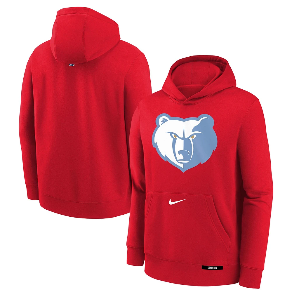 Sweat à capuche en polaire Nike City Edition Club Memphis Grizzlies 2024/25 pour jeunes