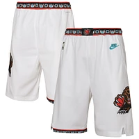 Short de performance Nike blanc Memphis Grizzlies 2024/25 City Edition Swingman pour jeune