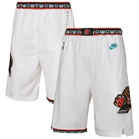 Short de performance Nike blanc Memphis Grizzlies 2024/25 City Edition Swingman pour jeune