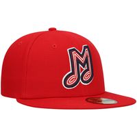 Men's New Era Red Memphis Redbirds Authentic Collection Team Home 59FIFTY Fitted Hat