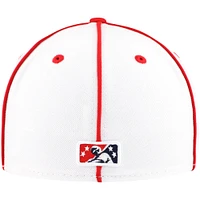 Casquette ajustée 59FIFTY de la collection Authentic Memphis Redbirds New Era pour hommes, blanc/rouge