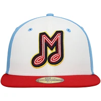 Men's New Era White Memphis Redbirds Authentic Collection Team Alternate 59FIFTY Fitted Hat