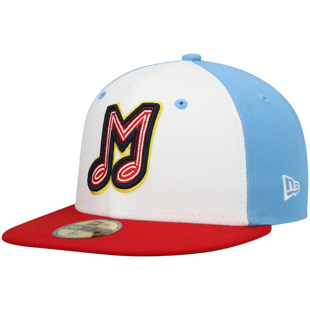 New Era Men's New Era Light Blue Memphis Redbirds Authentic Collection Team  Alternate 59FIFTY Fitted Hat